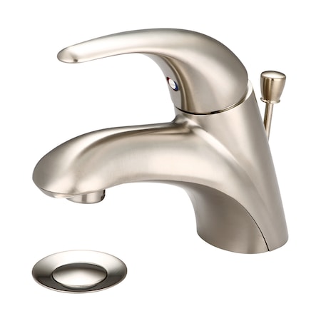 Pioneer Industries Single Handle Bathroom Faucet, Compression Hose, Brushed Nickel, Weight: 4.4 3LG260H-BN
